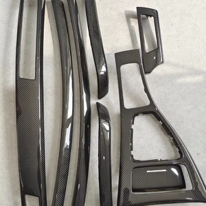 Pour BMW Série 3 E90 2005-2012, panneau décoratif de console centrale de tableau de bord en fibre de carbone, remplacement d'accessoires de voiture - Product Image 4