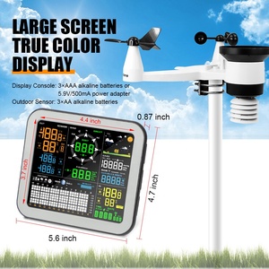 주변 전문 기상 관측소 무선 100m 송신기 USB 가능 빅터 0345 홈 휴대용 일기 예보 - Product Image 4