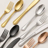 Ensemble de cuillères à salade en acier inoxydable, finition miroir, qualité alimentaire, résistant à la chaleur, pour hôtel, restaurant, restauration, vente en gros