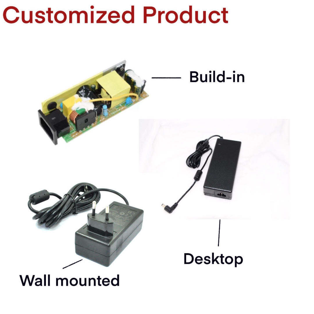 60W Loptop Converters AC to DC Wall Mounted Chargers CE FCC KC ROHS 24V2.5A 12V5A Switching Power Supply Module