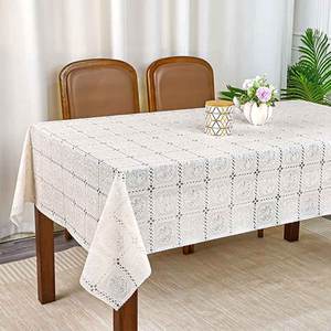 Tovaglia in pizzo tinta unita materiale in PVC usa e getta monouso panno per festa di nozze banchetto Pano De Mesa - Product Image 2