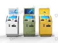 Kiosque d'échange de plusieurs monnaies, validation de pièces de monnaie, lecteur de passeport d'identité, taux de change, Machine prédéfinie dynamique