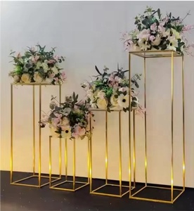 Centrotavola Moderno <span class=keywords><strong>per</strong></span> Matrimoni con Supporto <span class=keywords><strong>per</strong></span> <span class=keywords><strong>Fiori</strong></span>, Vaso Alto in Metallo Dorato 40-100CM, Piedistallo Cilindrico <span class=keywords><strong>per</strong></span> Feste, Ecologico - Product Image 6