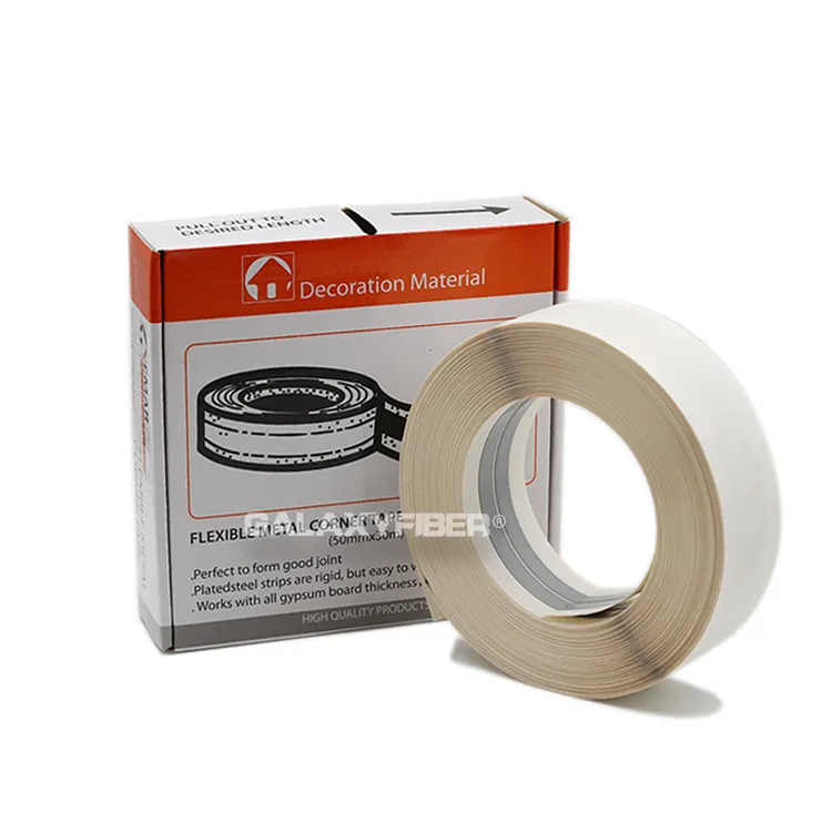 Premium Paper-Faced Flexible Galvanized Steel Metal Wall Corner Protect Tape Paper Tape For Joint Drywall