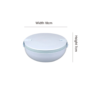 Fiambrera de grado alimenticio sin BPA de un solo nivel redonda de porcelana apilable de 33oz/1000ml de calidad superior - Product Image 5