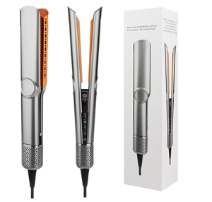 Professional Custom Wind <strong>Hair</strong> <strong>Straightener</strong> Fast Heating <strong>Ceramic</strong> Plate LED Digital USB Negative Ion Electric Household Model - Product Image 1