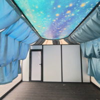 Dôme de luxe en polycarbonate - Abri extérieur préfabriqué transparent pour le glamping et l'hôtellerie