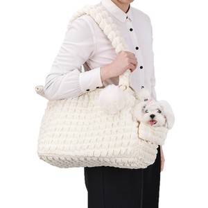 <b>Pet</b> <b>Carrier</b> Crossbody Bag For Cats Dogs Portable Breathable Polyester Solid Color 39x21x27cm - Product Image 5