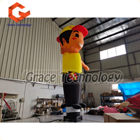 Tube gonflable homme danseurs d'air publicité extérieure utilisé garçon Skydancer avec ventilateur