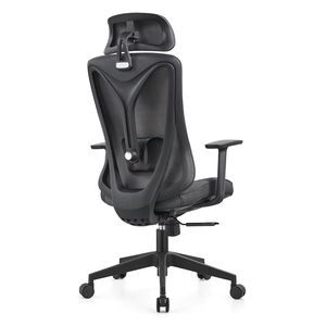 Chaise de bureau ergonomique moderne pivotante et inclinable avec dossier réglable en hauteur, en maille, pour usage domestique ou professionnel - Product Image 2