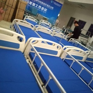 Shileva Manual Hospital <b>Bed</b> SLV-B4010 Adult Medical <b>Bed</b> With Side Rails And <b>Tray</b> <b>Table</b> - Product Image 4