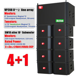 双8英寸500W紧凑型线阵模块 96dB灵敏度 85-20KHz 10x120覆盖范围 无源分频器，适用于语音音乐环绕 - Product Image 5