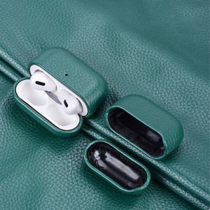 Funda Protectora de Cuero PU con Diseño de Lichi <span class=keywords><strong>para</strong></span> Auriculares, Recortes Precisos, <span class=keywords><strong>Forro</strong></span> Interior Suave <span class=keywords><strong>para</strong></span> <span class=keywords><strong>AirPods</strong></span> 3, Pro, Pro 2 - Product Image 2