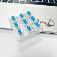 [+] Interrupteur à bouton bleu, jouet anti-stress Clicker, base pour accessoires et matériaux DIY, jouet pop click pour soulager le stress