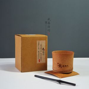 Bamboo Coffee Utensils <b>Set</b> Natural Or Carbonized Color Three Piece For <b>Tea</b> Drinking Household Use - Product Image 3