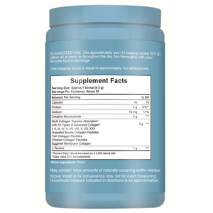 ครีเอทีน โมโนไฮเดรต + มัลติ คอลลาเจน เปปไทด์ + แอล-ทอรีน ผง 5 กรัม ครีเอทีน 3 กรัม คอลลาเจน 10 ชนิด เสริมสร้างกล้ามเนื้อ บำรุงข้อต่อ - Product Image 5