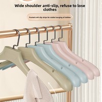 Breitschultrige Kunststoff-Kleiderbügel - Rutschfest, Verhindern von Schulterfalten, Extra-Dick, Robustes Design für Kaschmir, Anzüge und Schwere Kleidungsstücke