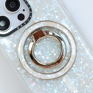 Support de téléphone portable magnétique personnalisé, rotation à 360 degrés, anneau de maintien magnétique en perle, support pour iPhone 16 15 14 13 12 11 Series - Product Image 1