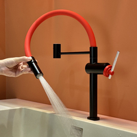 Robinet de cuisine moderne en laiton, extractible, rotation universelle, sortie d'eau multifonctionnelle, poignée unique, utilisation double eau chaude/froide, robinet d'évier