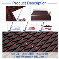 Tapis en mousse EVA brossée antidérapante de qualité marine, personnalisés, modernes, imperméables, pour pont de bateau extérieur, auto-adhésifs