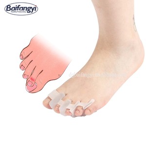 Gel silikon ortopedi korektor jari kaki bengkok palu jempol Ortho pemisah jari kaki untuk Hallux Valgus - Product Image 2