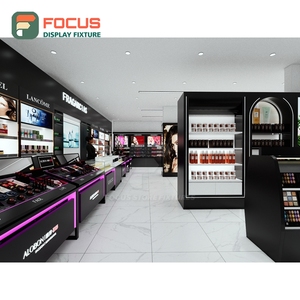 Modern Shop Interior Brushed Stainless Steel Display System Layout Design Beauty Retail Design - Product Image 4