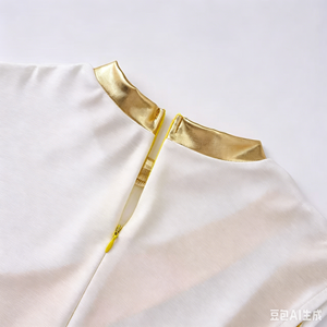 Robes de <span class=keywords><strong>danse</strong></span> asymétriques sans manches à épaule unique pour filles, style performance, avec contraste de couleurs - Product Image 6