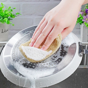 Wholesale 100% Biodegradable Natural Loofah Sponge Effective Dishwashing Luffa Scourer <strong>Scrub</strong> <strong>Brush</strong> Model BM-12 Cleaning <strong>Brushes</strong> - Product Image 6