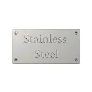 Hoge Kwaliteit Op Maat Gegraveerde Metalen Naamplaatje Aluminium Roestvrij Staal Afdrukken Id Naam Platen Messing Plaque