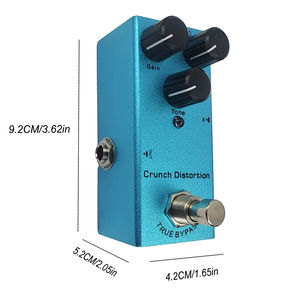 Pedal de <span class=keywords><strong>Guitarra</strong></span> Eléctrica Overdrive/Distorsión/Chorus/Delay/Tremolo, True Bypass, Diseño Duradero para Tonos Versátiles - Product Image 4