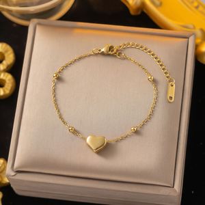 Juego de Joyería de Acero Inoxidable con Collar y Pulsera Chapados en Oro de 18k, Resistentes al Deslustre, con Colgante de Corazón, Impermeables, y Pendientes - Product Image 4