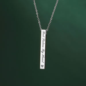 Collar con colgante <span class=keywords><strong>de</strong></span> texto grabado <span class=keywords><strong>de</strong></span> doble cara NO <span class=keywords><strong>HERMANAS</strong></span> <span class=keywords><strong>DE</strong></span> <span class=keywords><strong>SANGRE</strong></span> PERO <span class=keywords><strong>HERMANAS</strong></span> <span class=keywords><strong>DE</strong></span> CORAZÓN Regalo <span class=keywords><strong>de</strong></span> joyería <span class=keywords><strong>de</strong></span> acero inoxidable - Product Image 2