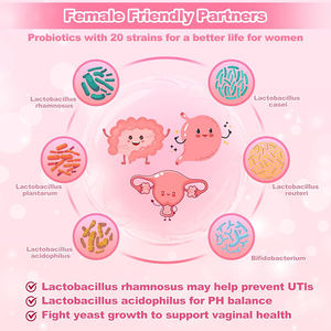 Tabletas probióticas digestivas de alta calidad OEM/ODM de marca privada para la salud femenina, que favorecen la digestión, reforzan la inmunidad y proporcionan energía. - Product Image 3