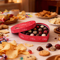Chocolat au lait solide en forme de cœur, boîte cadeau 6 cœurs, bonbons de mariage pour petite amie, cadeau de fête