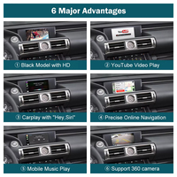 Carretera de enlace adaptador soporte Siri inalámbrico Carplay caja de Apple CarPlay Android Auto módulo para Lexus ES 2014-2019