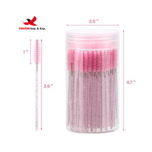 Compra Mixta a Bajo Precio, Venta al por Mayor, 50/100 Piezas/juego, Cepillo de Extensión de Pestañas de Cristal Desechable Personalizado, Cepillo de Rímel - Product Image 2