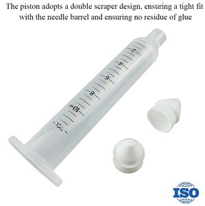 Japon plastik tutkal silindir 5-50CC ölçekli iğne tüp akıtma makinesi şeffaf tutkal kova aksesuarları - Product Image 3