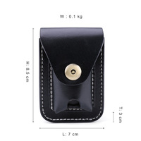 Étui à cigarettes vintage en cuir tanné végétal pour homme, petite pochette à outils, sacoche de ceinture portable décontractée en cuir véritable fait main pour l'extérieur