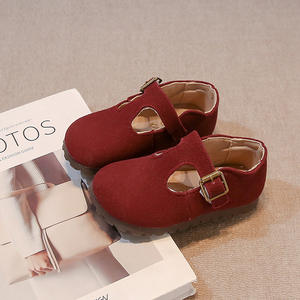 Zapatos Casuales de Cuero para Niñas, Primavera-Otoño 2025, Estilo Retro, Mocasines de Punta Baja, Suela Suave, Estilo Birkenstock, Color Sólido - Product Image 4