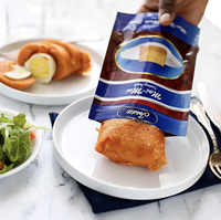 Sachets de cuisson Moi Moi personnalisés en aluminium et Mylar découpés sur mesure, sans BPA, de qualité alimentaire pour micro-ondes
