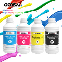 Encre de sublimation thermique Goosam de haute qualité 1000 ml 8 couleurs CMYKLCLM pour tête d'impression Epson I3200 Dx5 Dx6 Dx7 Xp600