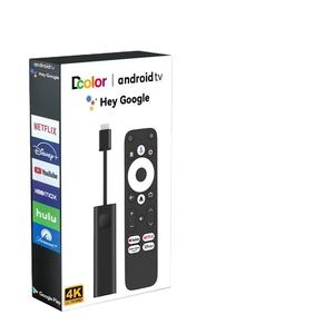 2025 para Google Certified 4K Smart Android TV Stick Amlogic S905Y4 2GB 16GB Android 11.0 con Control por Voz BT - Product Image 1