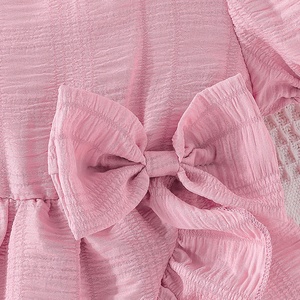 Vestidos Casuales de Princesa para Bebés Niñas de 0 a 36 Meses, Vestido de Verano con Mangas Cortas Abullonadas y Volantes para Cumpleaños - Product Image 5