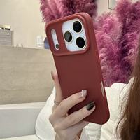 Coque souple unie et simple, compatible avec le nouveau iPhone 17, ainsi que pour les modèles 12 Pro.
