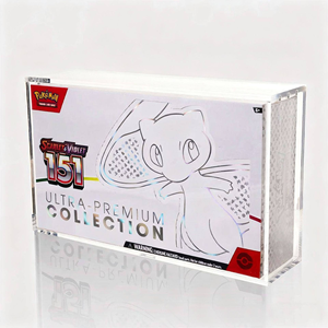 Étui de présentation en acrylique résistant aux UV pour la collection Ultra Premium Pokémon 151 avec couvercles magnétiques, présentoir, étui de protection en acrylique - Product Image 2