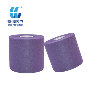 Venda quente 7cm Roxo Prewrap Alta Elasticidade Esportes Fita 27m 30yds Envoltório Espuma Bandagem Fábrica Atacado para Lesões Esportivas - Product Image 2