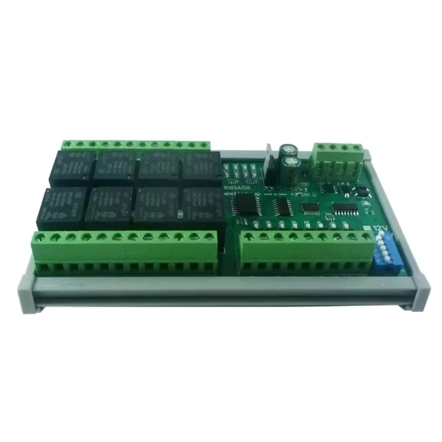 ZYSY )10IOA01 24V 1-12 Channel DI-DO PLC IO Modbus RTU RS485 Relay Switch Expanding For Smart Home Motor PTZ Security Monitor