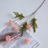 Chrysanthèmes artificiels de haute qualité faits à la main en soie multicolores à 5 têtes, fleurs artificielles naturelles de qualité supérieure, marque XinQi