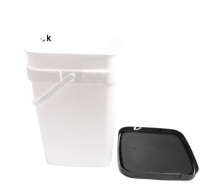 Seau en plastique couleur personnalisée seau carré 20L impression logo - Product Image 1