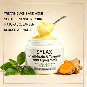 Masque Visage Anti-Rides SYLAX à la Bave d'Escargot et à l'Extrait de Curcuma – Crème Hydratante Anti-Âge pour une Peau Jeune – Formule Bio - Product Image 2